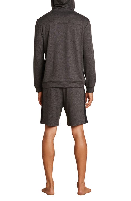 Shop Barefoot Dreams Malibu Collection® Butterchic Hoodie In Heather Carbon