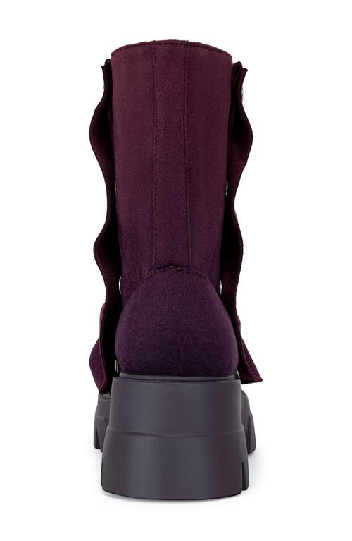 Azalea Wang Bharti Lug Sole Bootie In Purple