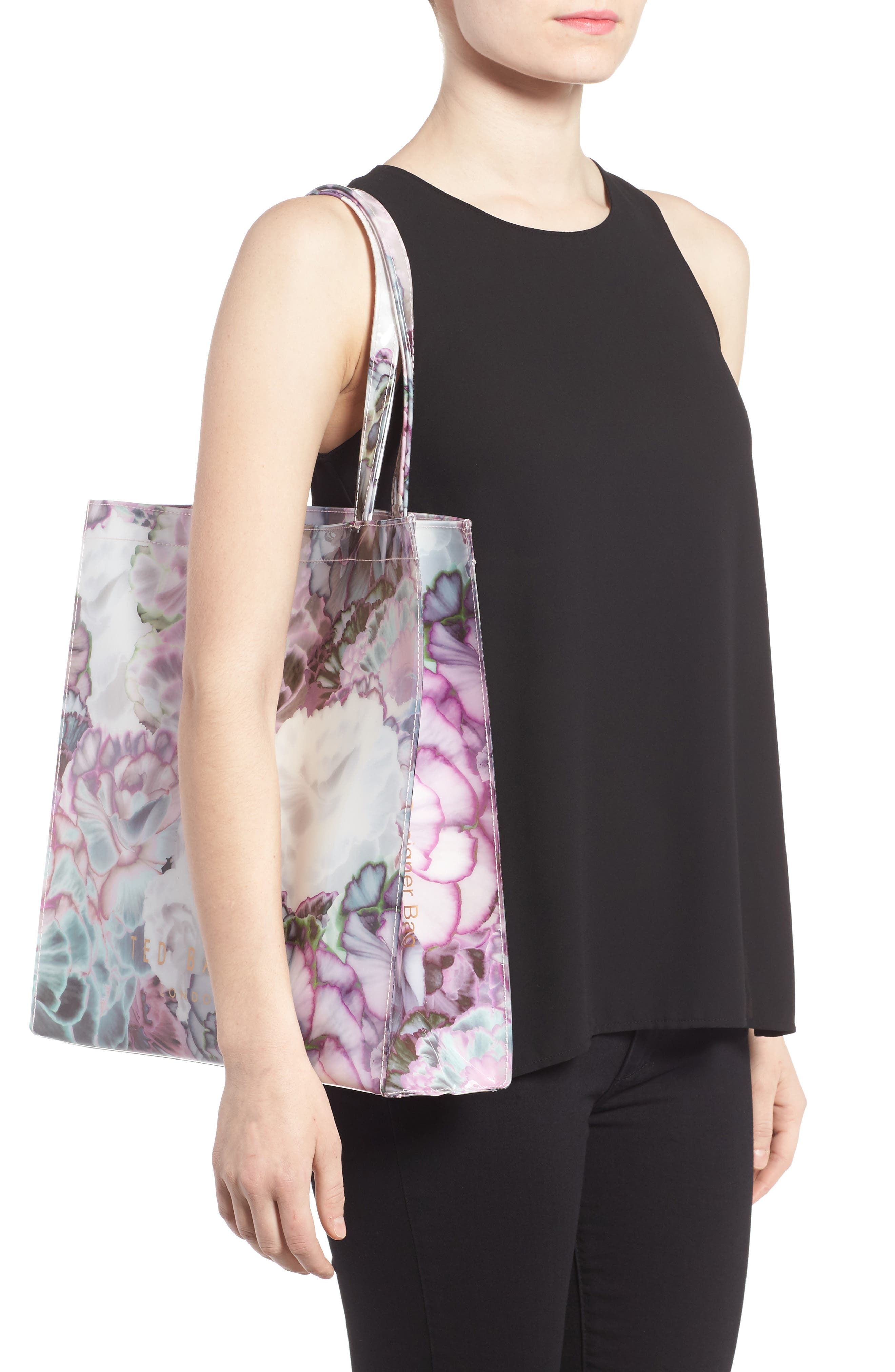 Ted Baker London Large Icon Illuminated Bloom Tote, Alternate, color, 