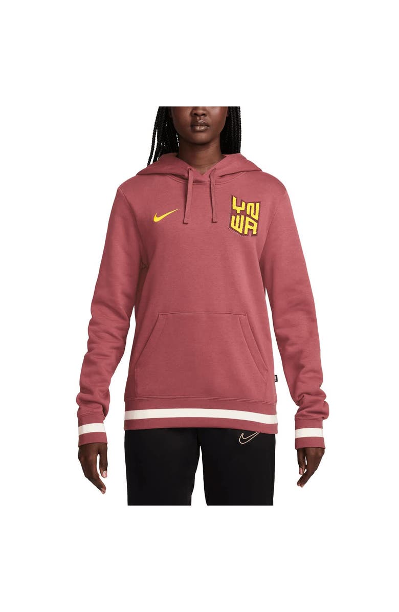 Nike Women's Nike Burgundy Liverpool 2024/25 Third Club Fleece Pullover Hoodie, Main, color, Burgundy