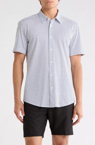 BOSS Roan Slim Fit Short Sleeve Button-Up Shirt