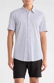 BOSS Roan Slim Fit Short Sleeve Button-Up Shirt