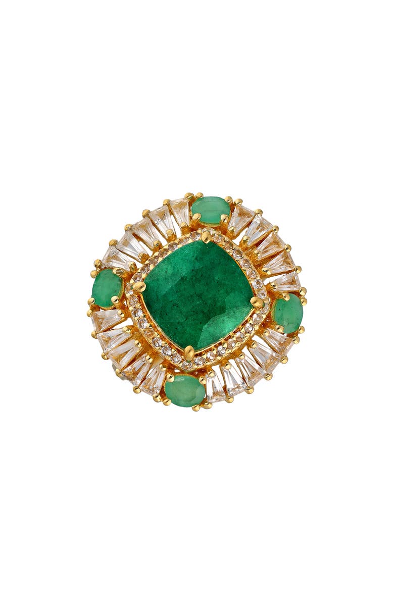 YS GEMS Green Beryl Cocktail Ring, Alternate, color, Green