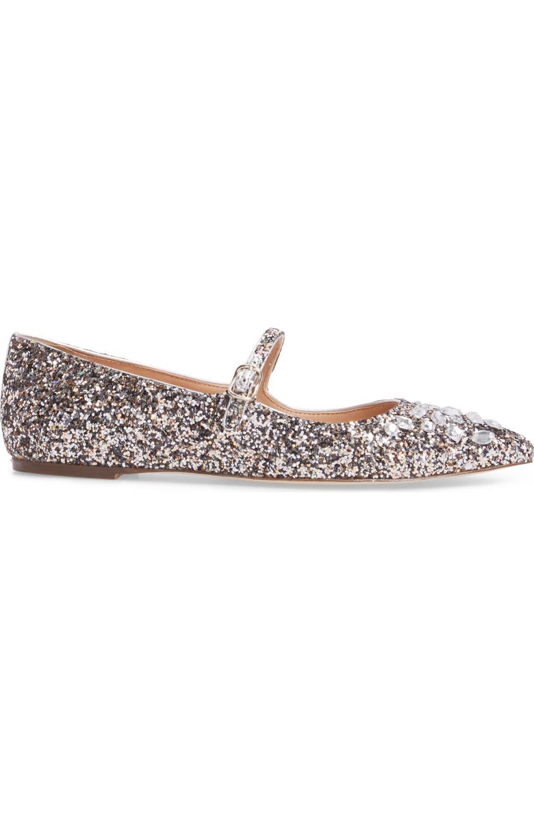 J.Crew Glitter Mary Jane Flat, Alternate, color,