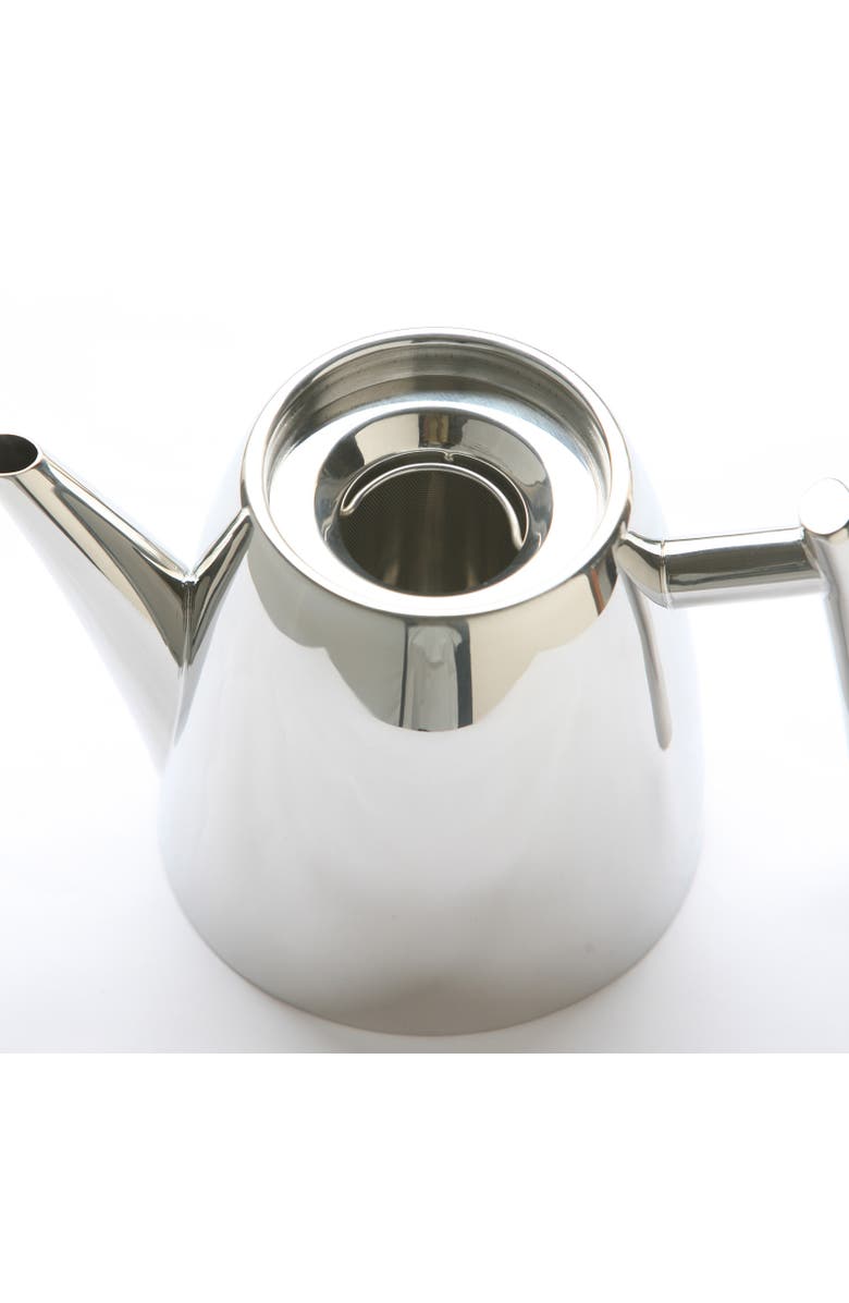 FRIELING Primo 18/10 Stainless Steel Teapot with Infuser, Mirror Finish, 14 oz, Alternate, color, Silver
