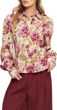 FLYING TOMATO Button Front Long Sleeve Top