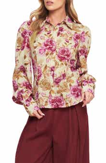 FLYING TOMATO Button Front Long Sleeve Top