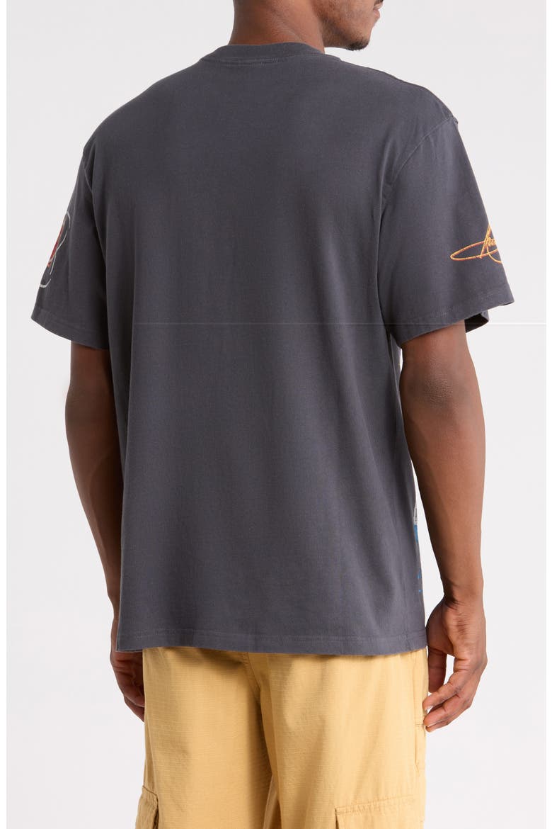 Racing Graphic T-Shirt, Alternate, color, CHARCOAL ART