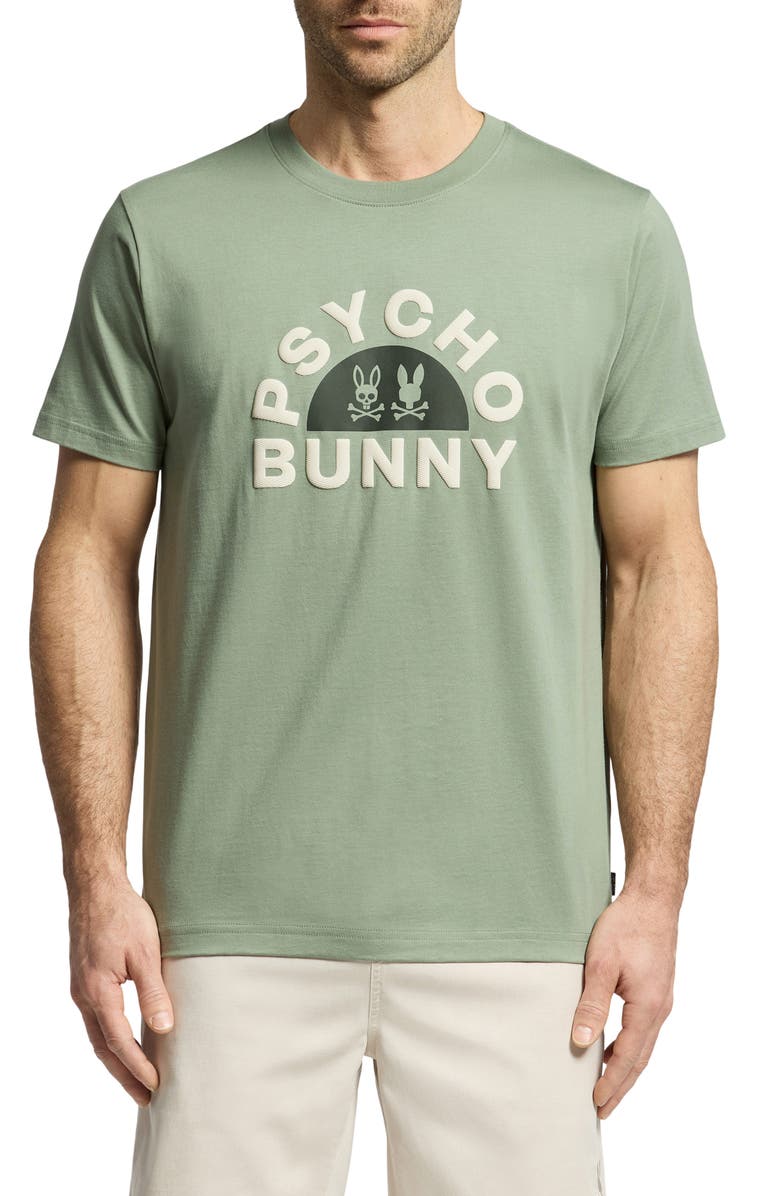 Psycho Bunny Goldie Pima Cotton Graphic T-Shirt, Main, color, 