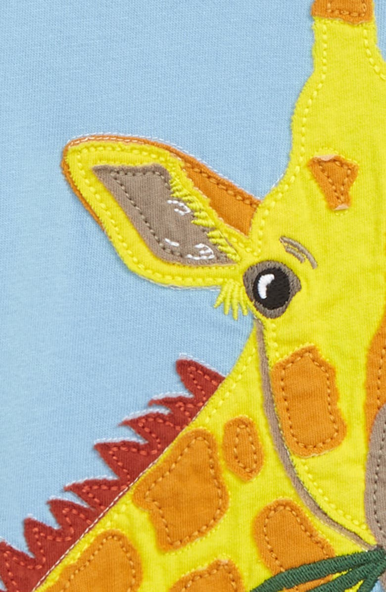Mini Boden Giraffe Patchwork Appliqué T-Shirt, Alternate, color,
