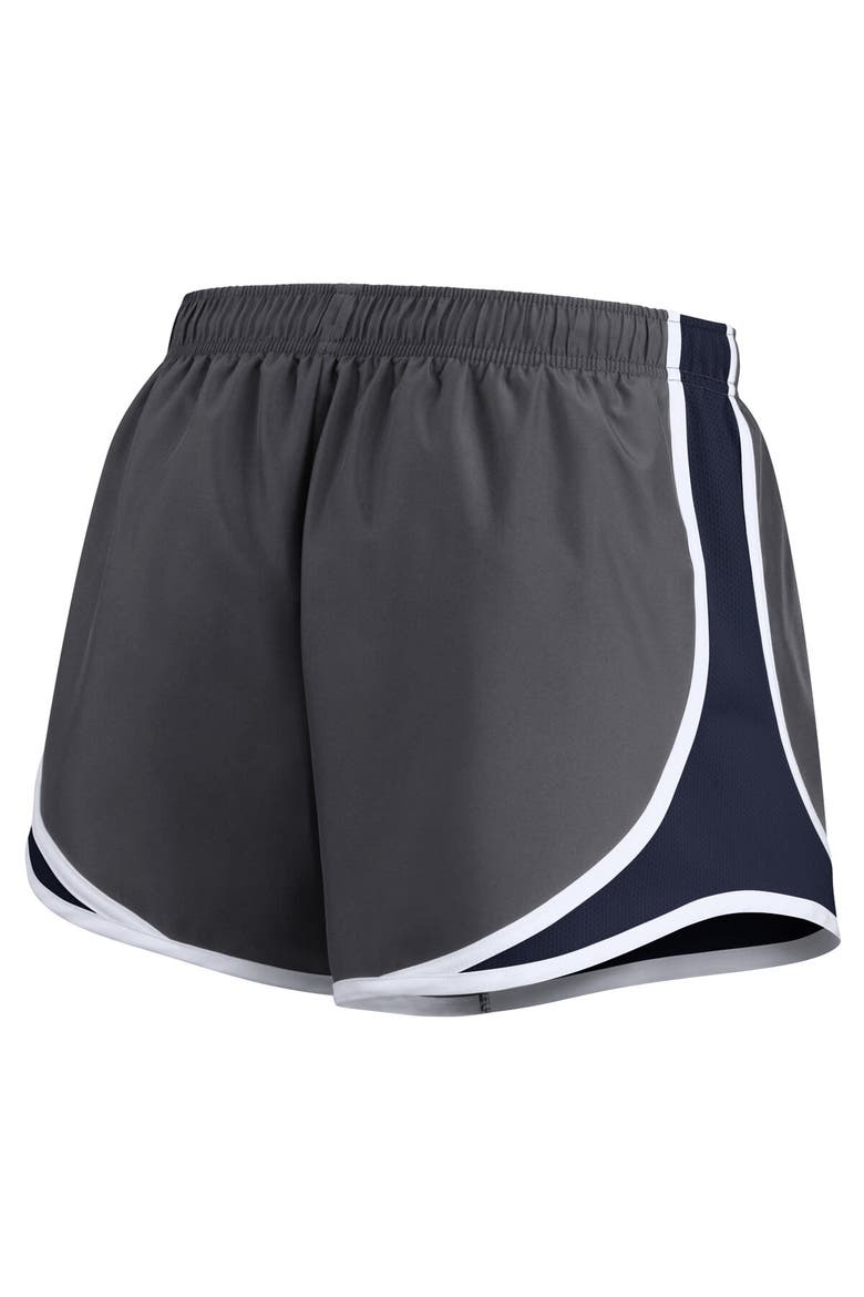Women's Nike Charcoal Los Angeles Chargers Logo Performance Tempo Shorts, Alternate, color, Charcoal