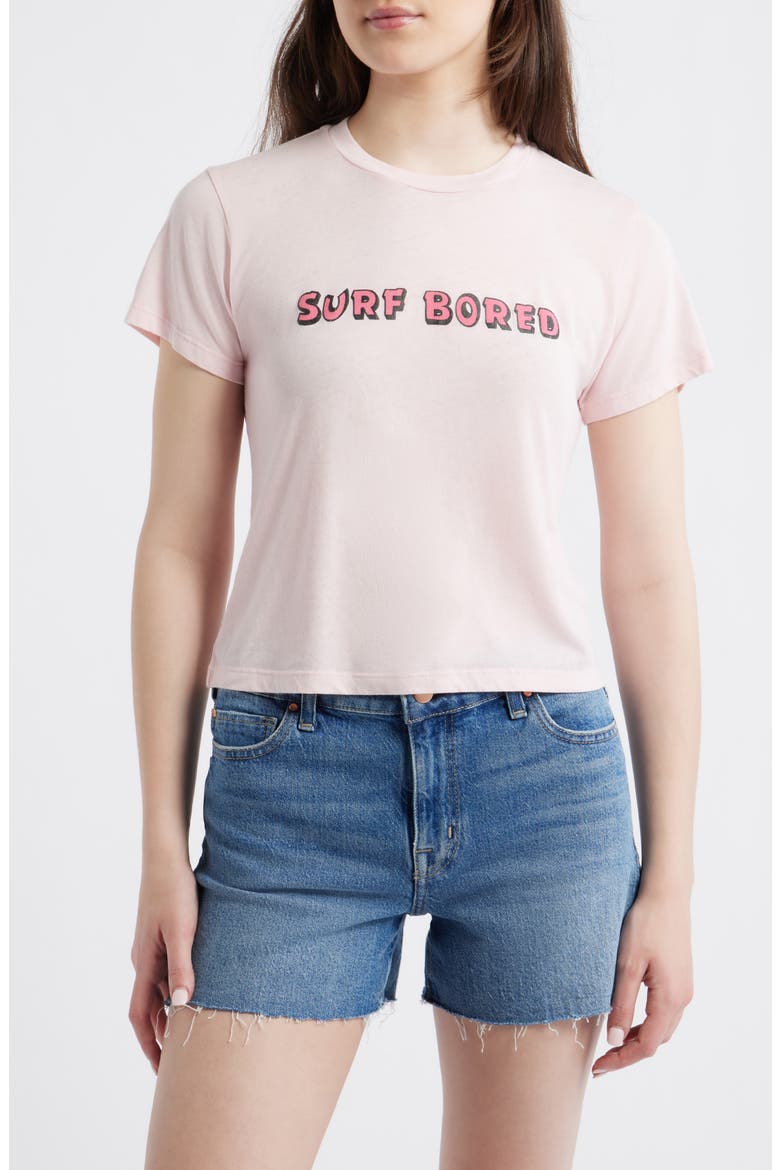 Surf Bored Burnout Graphic T-Shirt, Main, color, BALLET PINK