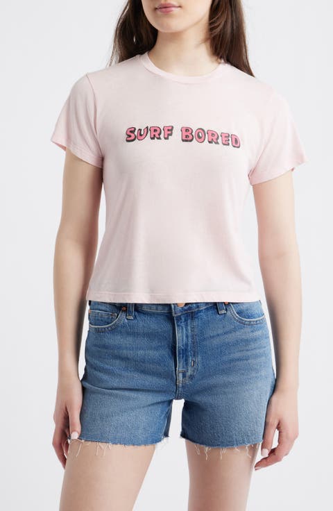 Surf Bored Burnout Graphic T-Shirt