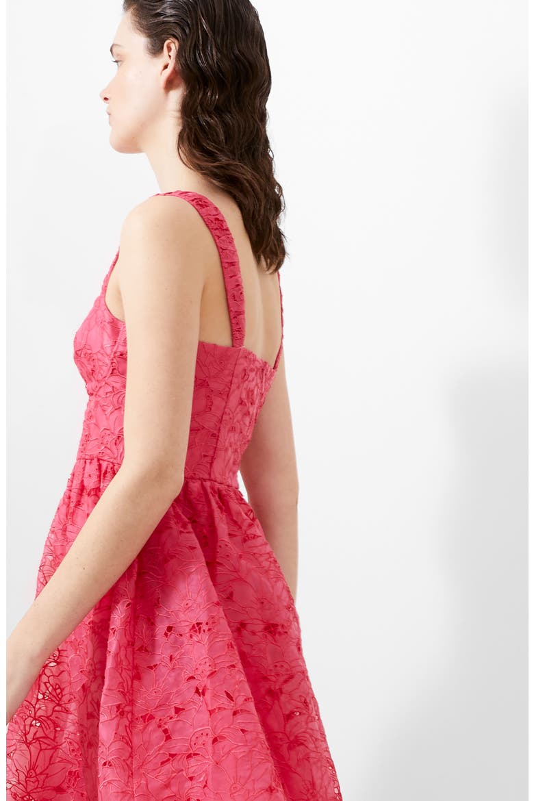 Embroidered Lace Dress, Alternate, color, AZALEA