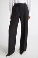 TOTEME Tailored Double Pleat Wool Flannel Trousers