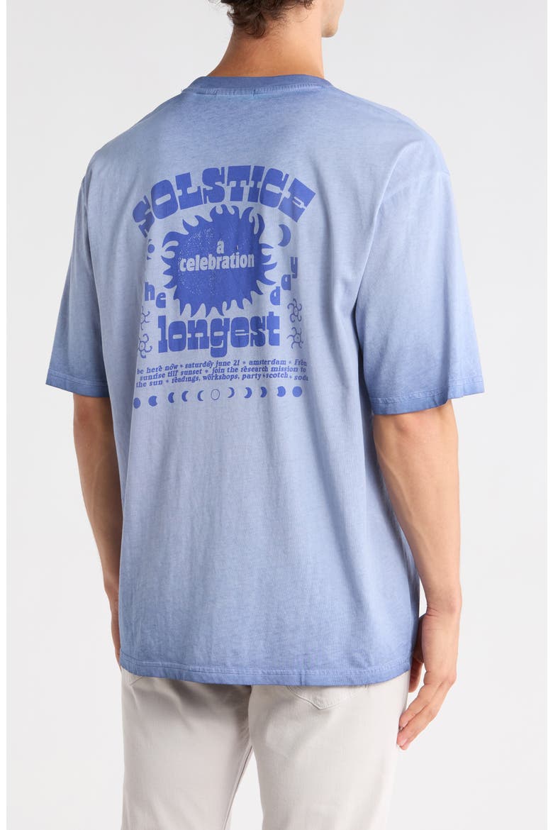 Artwork Loose Fit Cold-Dyed T-Shirt, Alternate, color, INFINITY