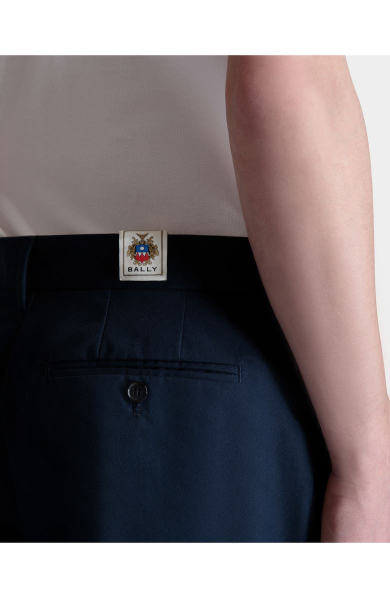 Bally Regular Pleated Pants, Alternate, color, Blue