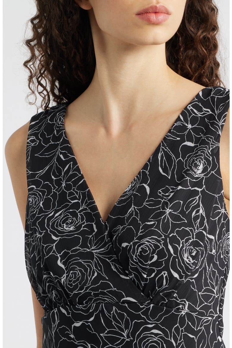 Sleeveless Asymmetric Hem Yoryu Dress, Alternate, color, BLACK