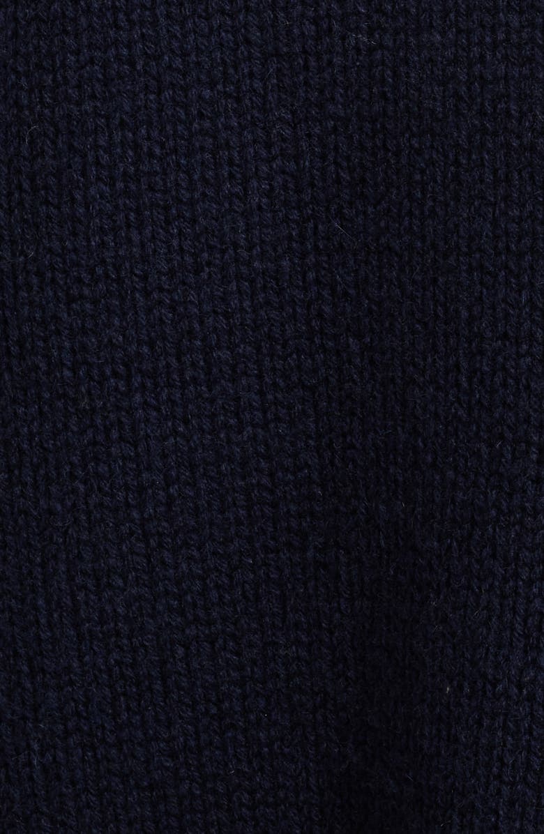 FRAME Chunky Wool Blend Cardigan, Alternate, color, Navy