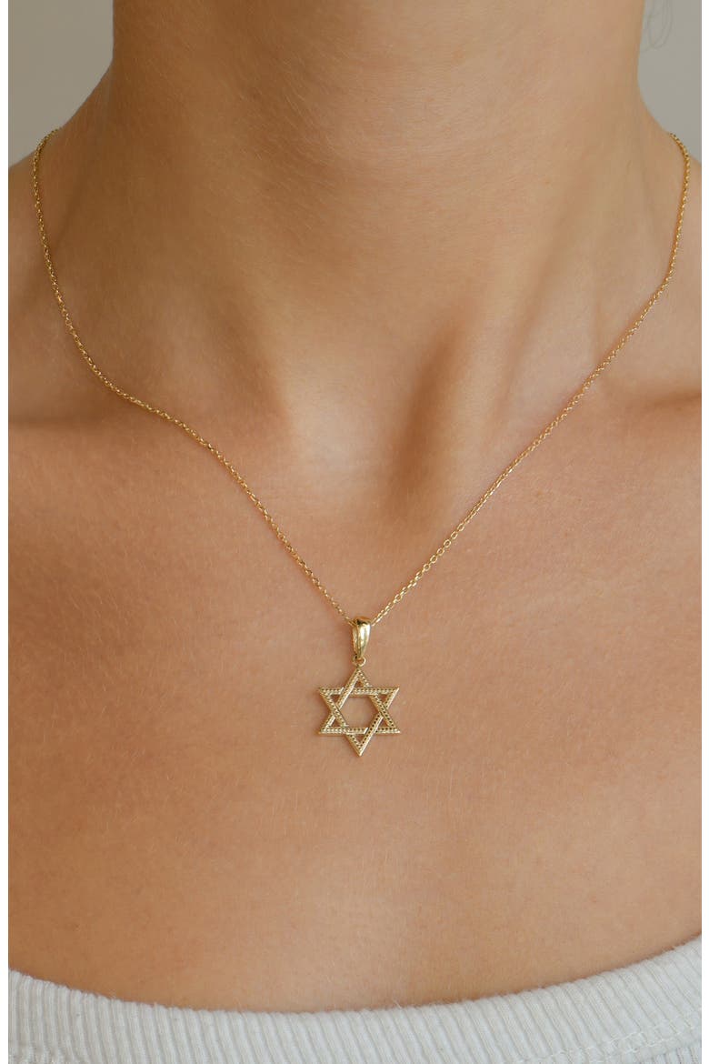 Dew Drop Star of David Enhancer, Alternate, color, YELLOW GOLD