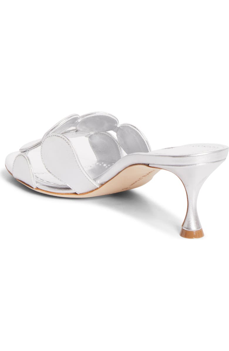 Manolo Blahnik Haribalmu Kitten Heel Sandal, Alternate, color, Silver