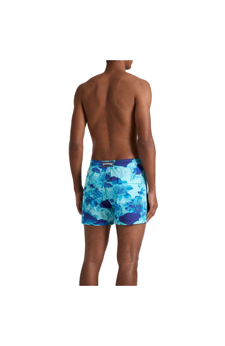 Vilebrequin Men Stretch Short Swim Shorts Coral Reef, Alternate, color, Oxygen