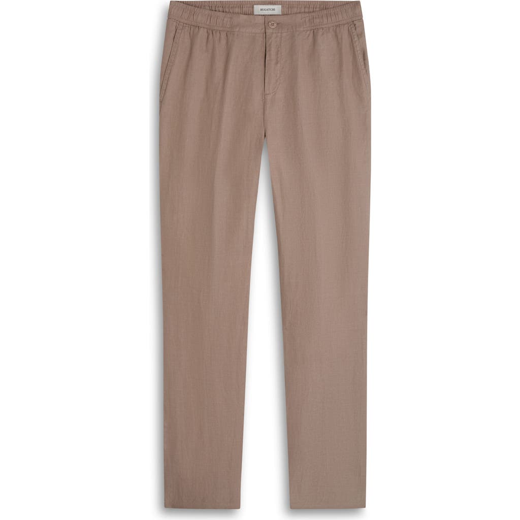 BUGATCHI BUGATCHI TRISTAN DRAWSTRING LINEN PANTS