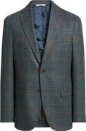 Jack Victor McAllen Green Plaid Soft Constructed Wool & Silk Sport Coat