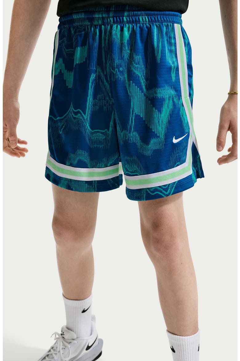 Kids' Dri-FIT Performance Basketball Shorts, Alternate, color, GAME ROYAL/ WHITE