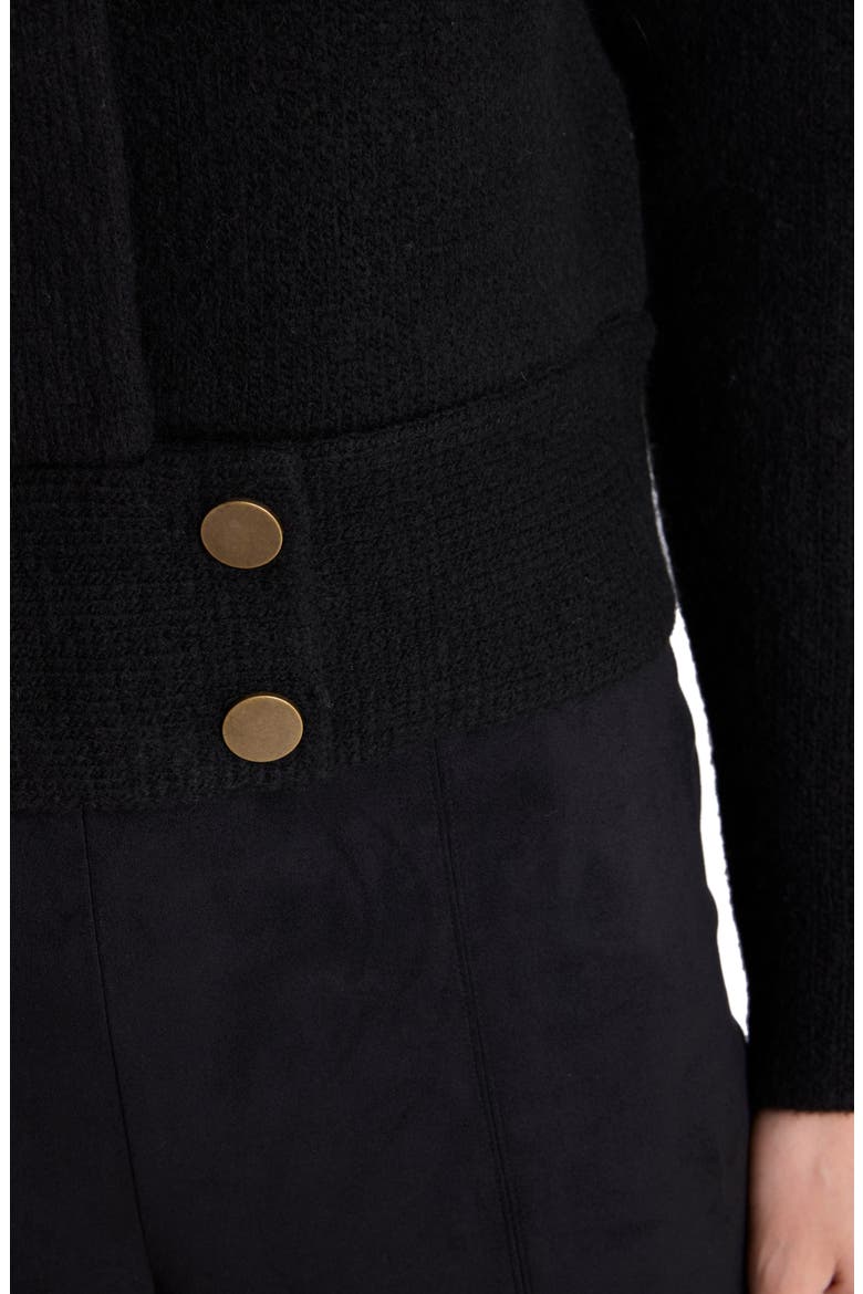 Utility Knit Jacket, Alternate, color, BLACK HEATHER
