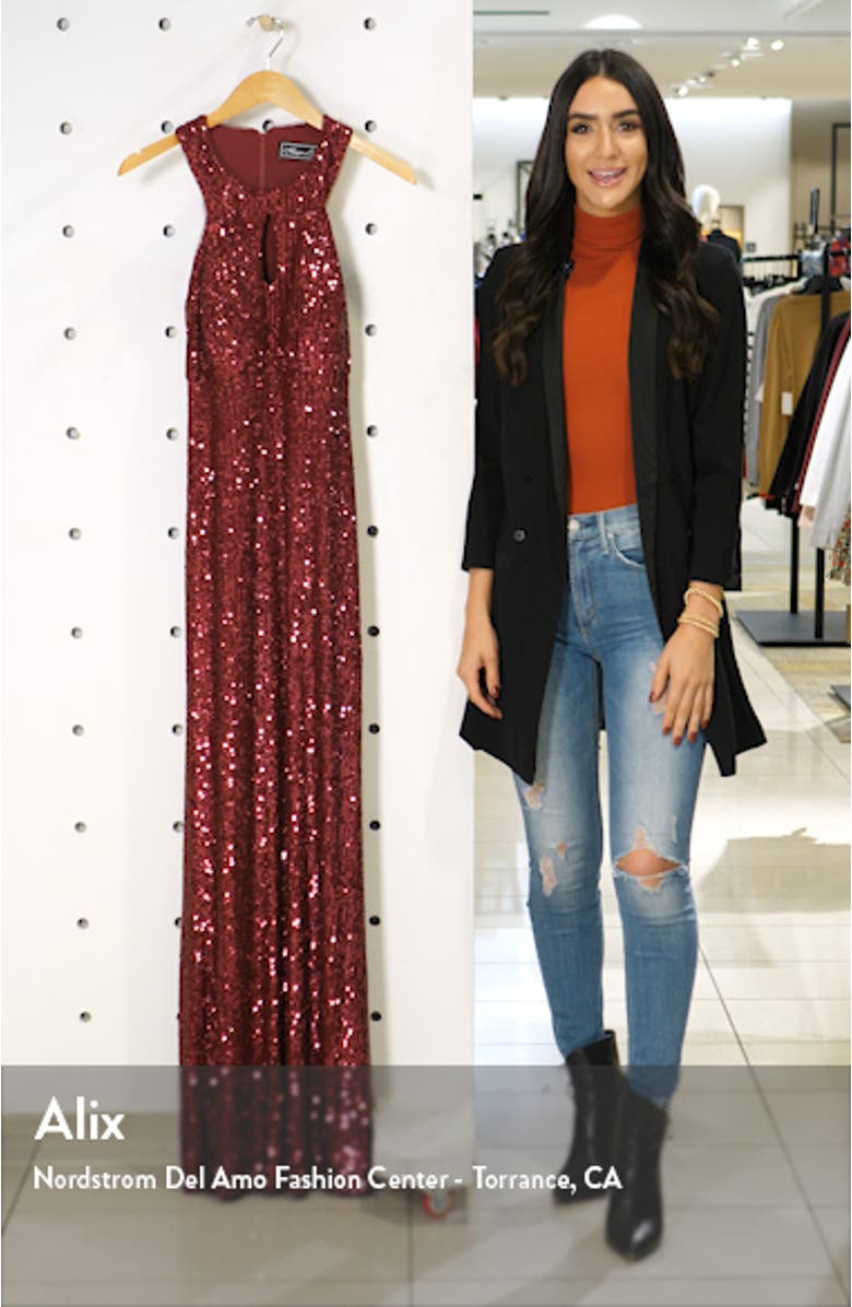 Halter Sequin Gown, sales video thumbnail