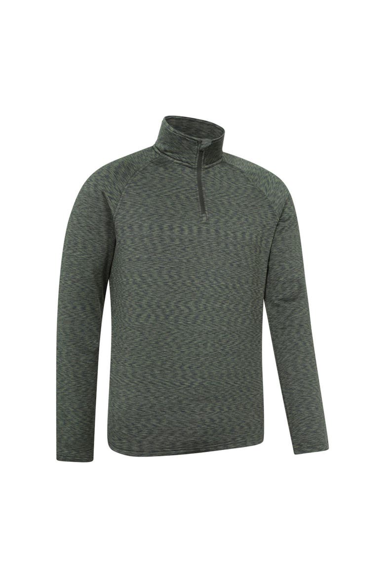 Mens Power Quarter Zip Midlayer Top, Alternate, color, Khaki Green
