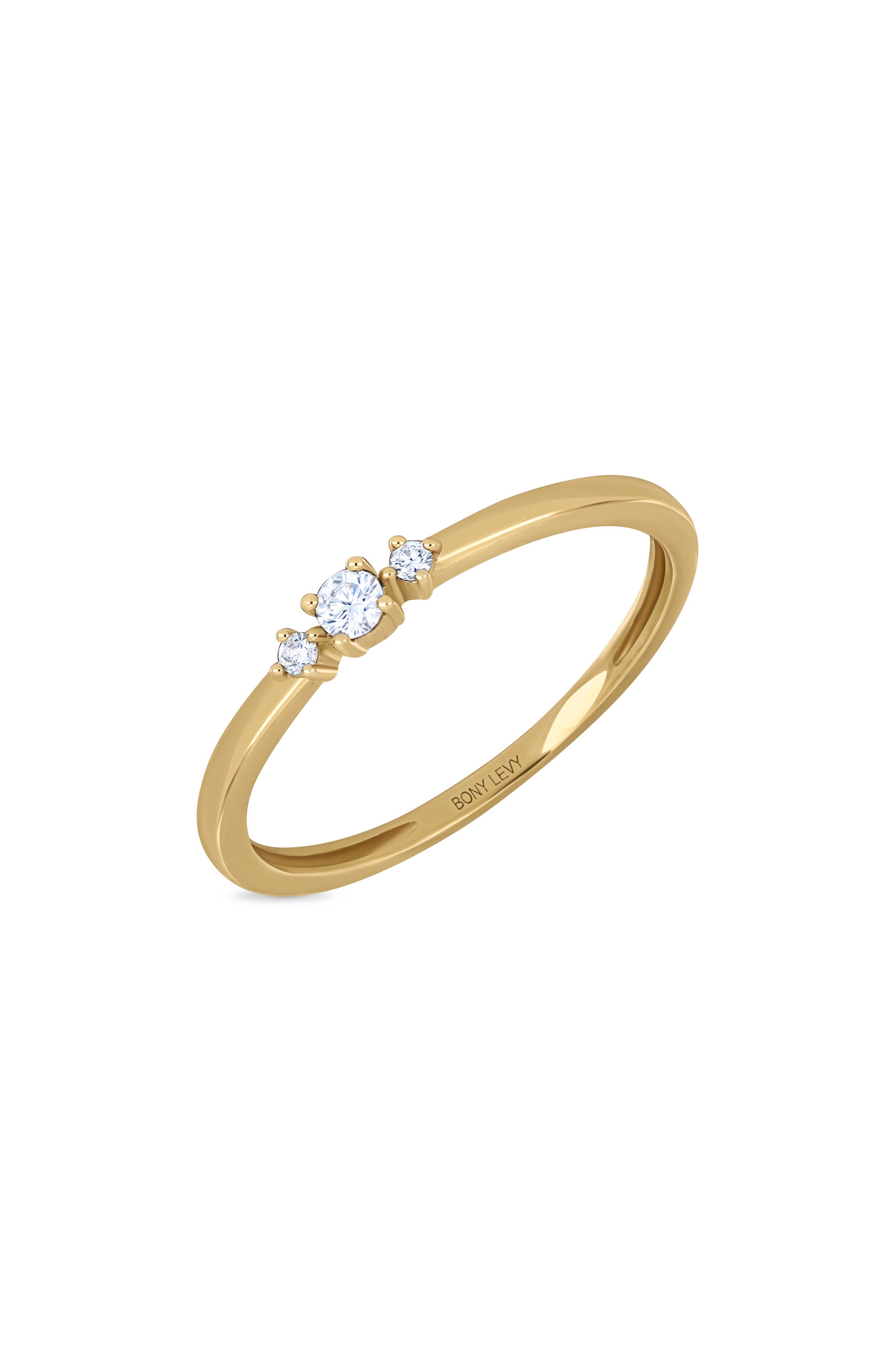 Bony Levy Liora 18K Yellow Gold Diamond Stackable Ring