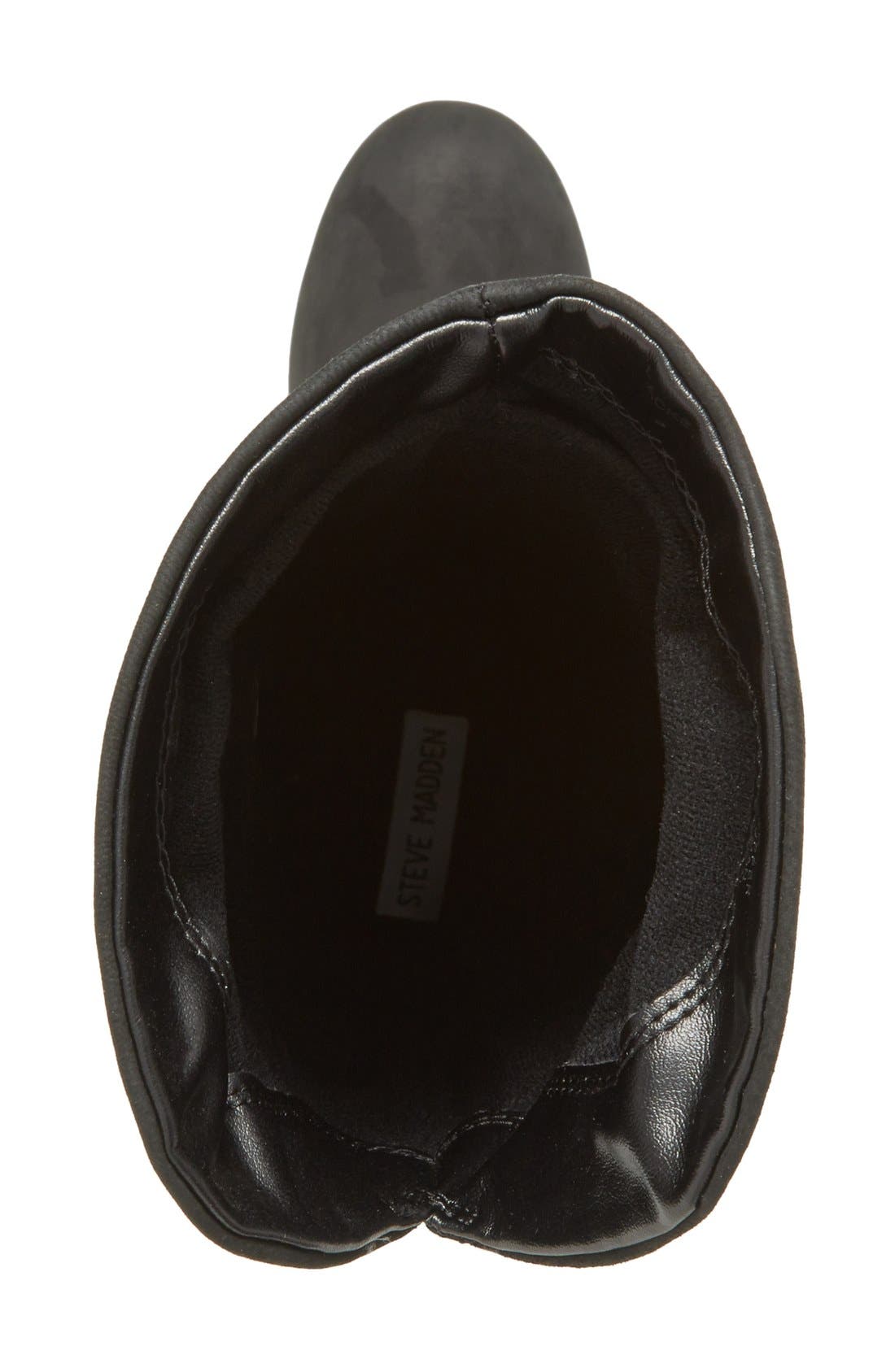 'Rackey' Leather Platform Boot, Alternate, color, BLACK LEATHER