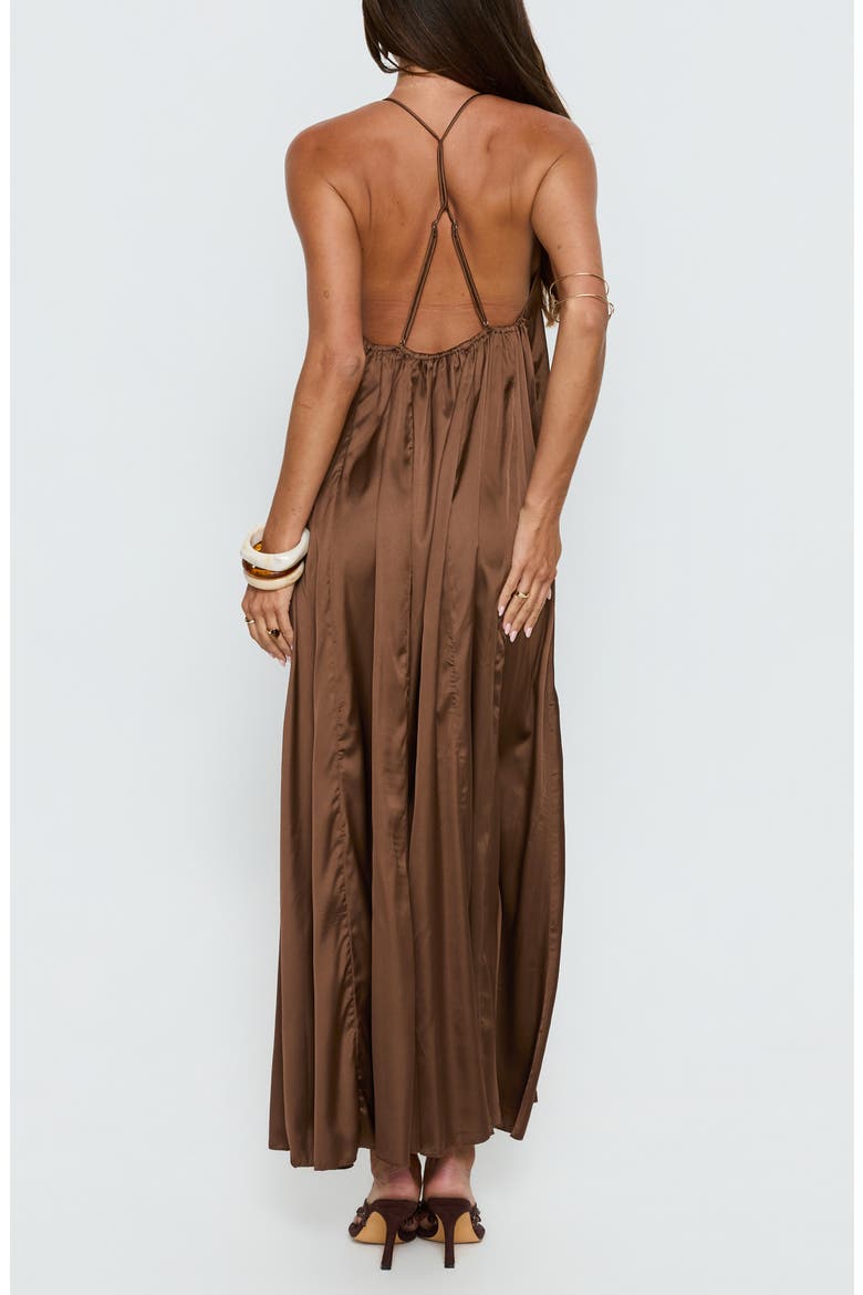 Seatides Scoop Maxi Dress, Alternate, color, CHOCOLATE