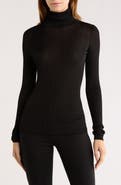 ELIE ELIE TAHARI Semisheer Turtleneck Sweater