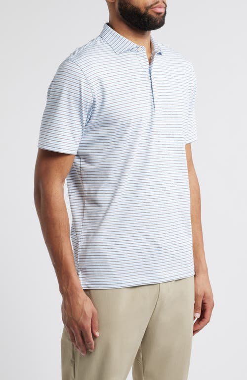 Johnnie-o Vik Stripe Prep-formance Polo In Navy