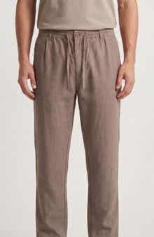 BURNSIDE Linen & Cotton Blend Pants
