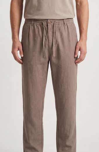 BURNSIDE Linen & Cotton Blend Pants