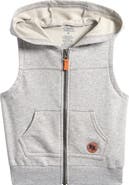 OTTER AVENUE Kids' Hooded Cotton Blend Vest