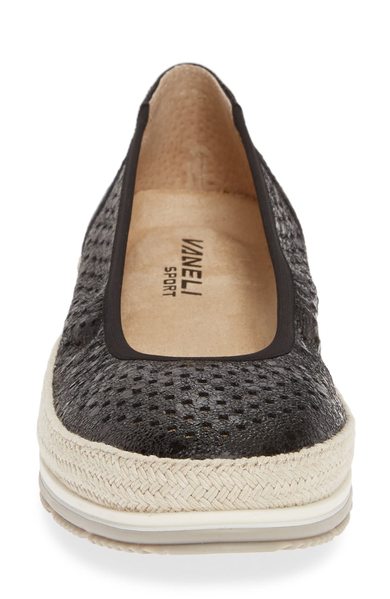 VANELi Quartz Perforated Espadrille Flat, Alternate, color, 