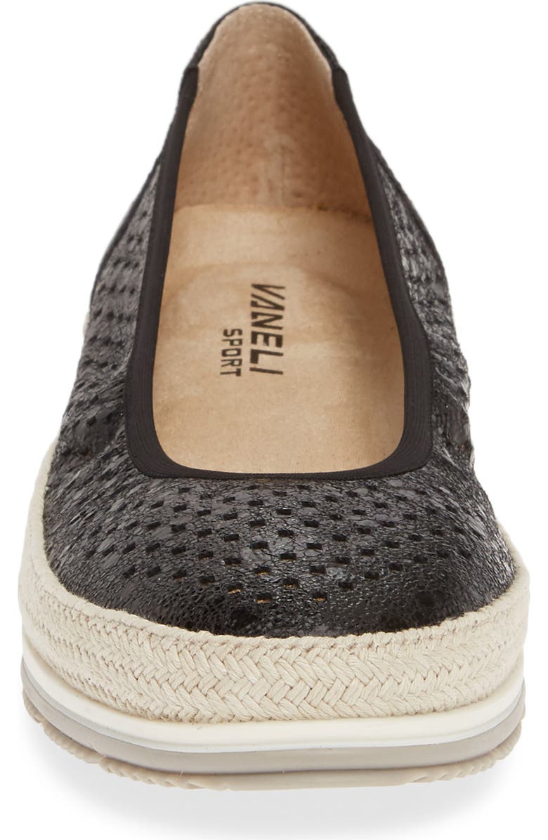 VANELi Quartz Perforated Espadrille Flat, Alternate, color,
