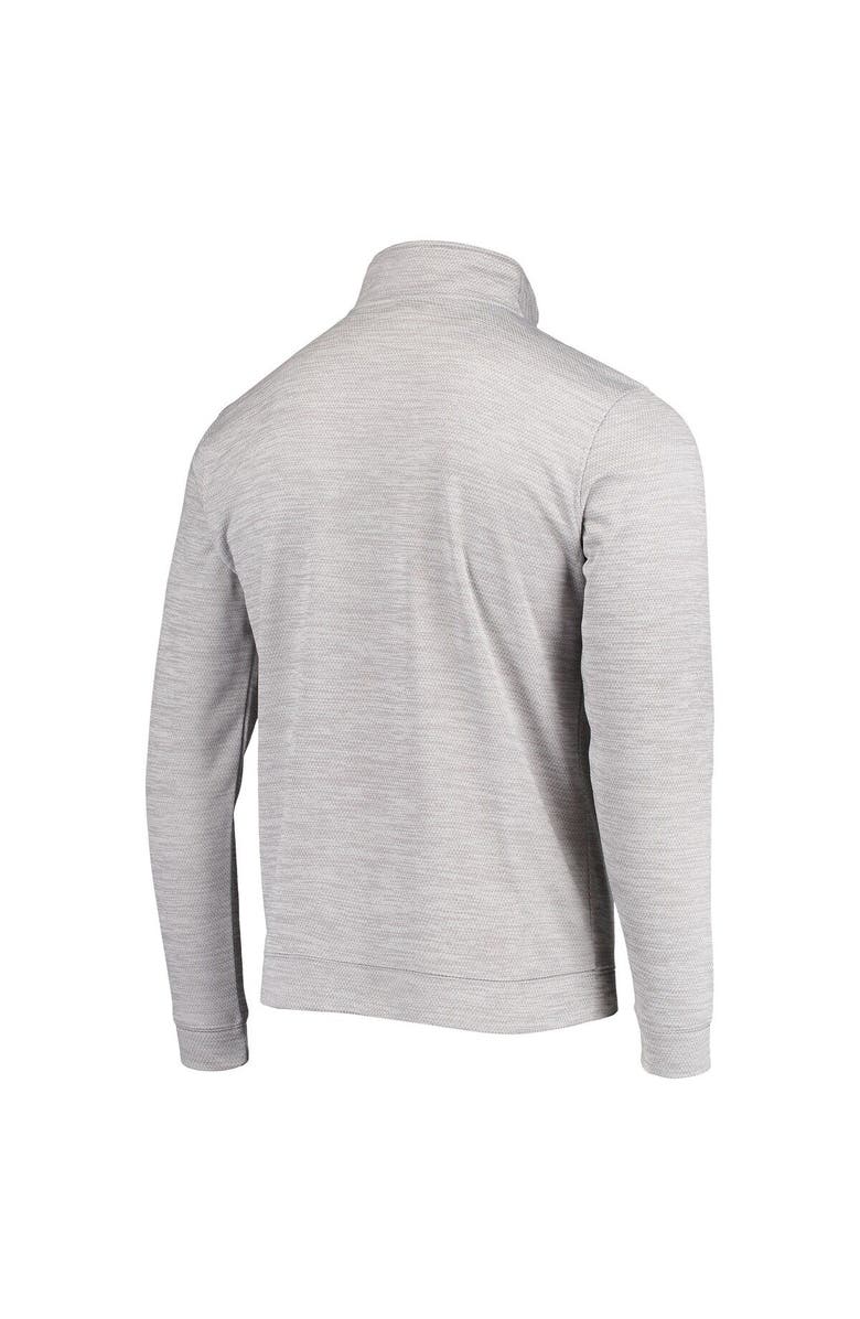 TOP OF THE WORLD Men's Top of the World Gray Oklahoma Sooners Textured Ambush 1/2-Zip Jacket, Alternate, color,