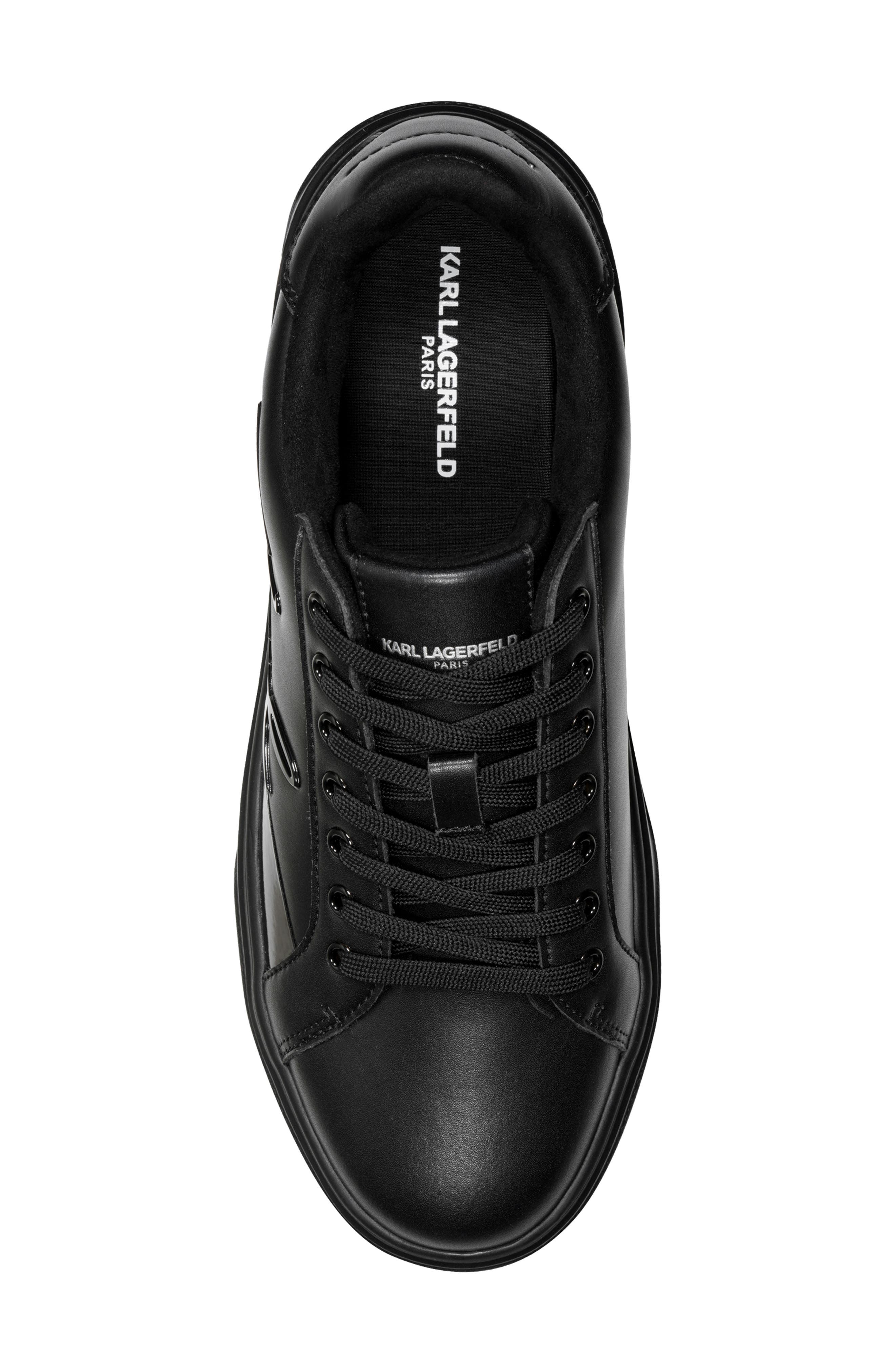 KARL LAGERFELD PARIS Hi Density Low Top Sneaker, Alternate, color, Black