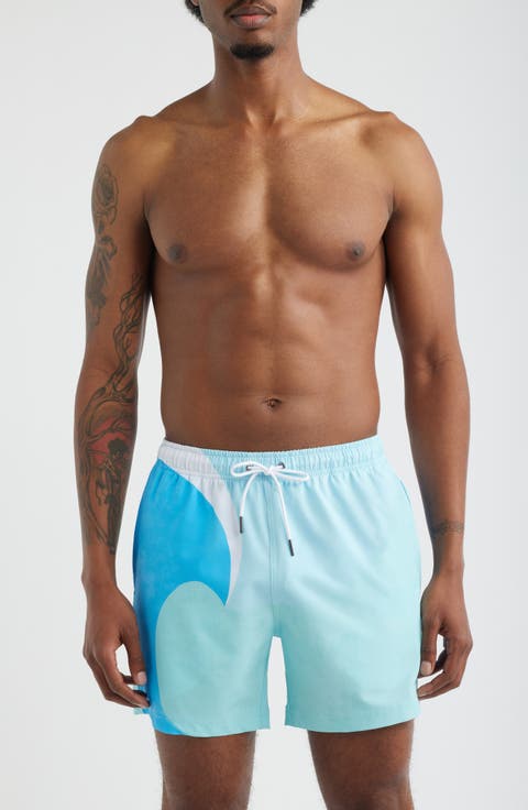 '90s Wave Swim Trunks