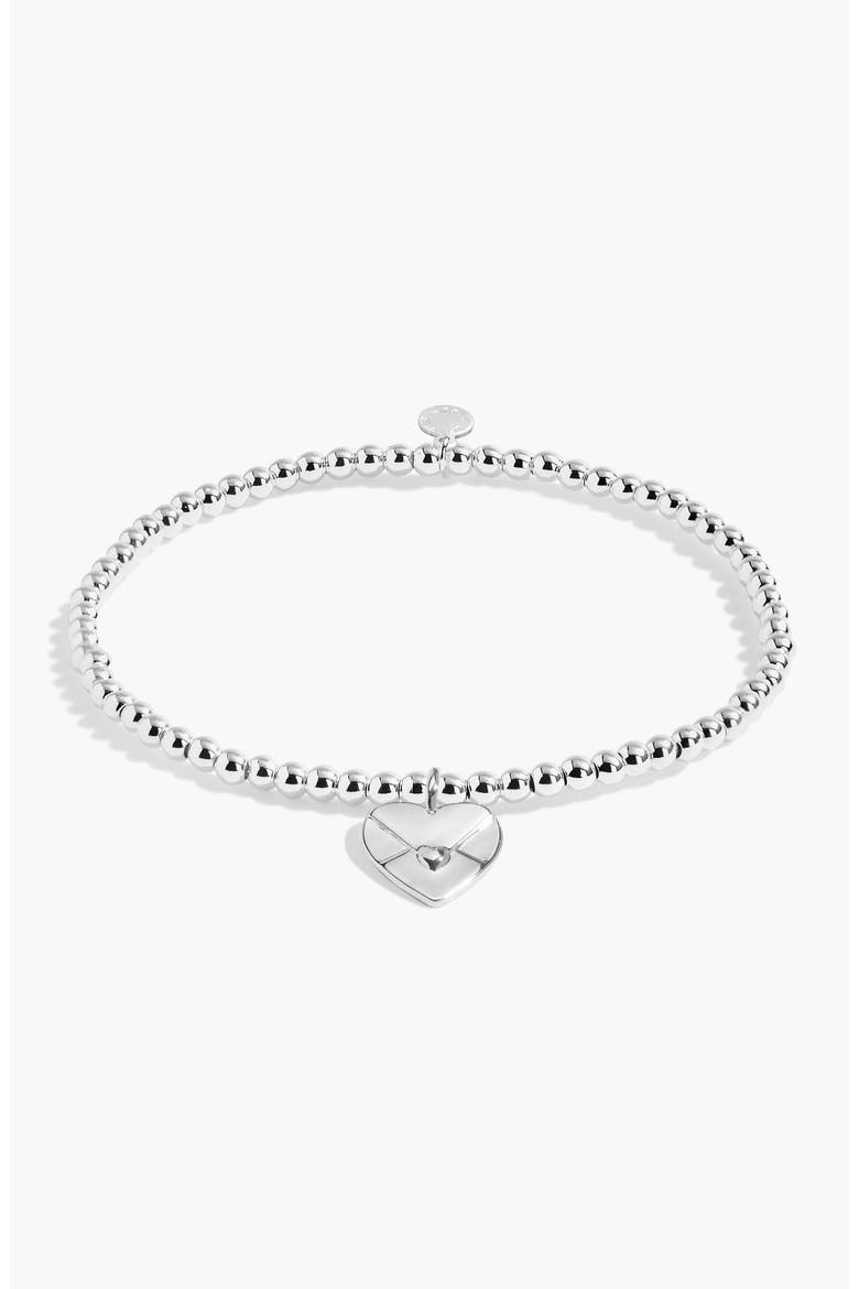 A Little 'Sending Love' Bracelet In Silver Plating, Alternate, color, Metallic Silver