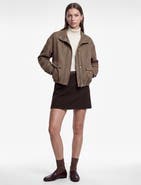 Koton Funnel Long Sleeve Plaid Bomber Jacket With Pocket Detail