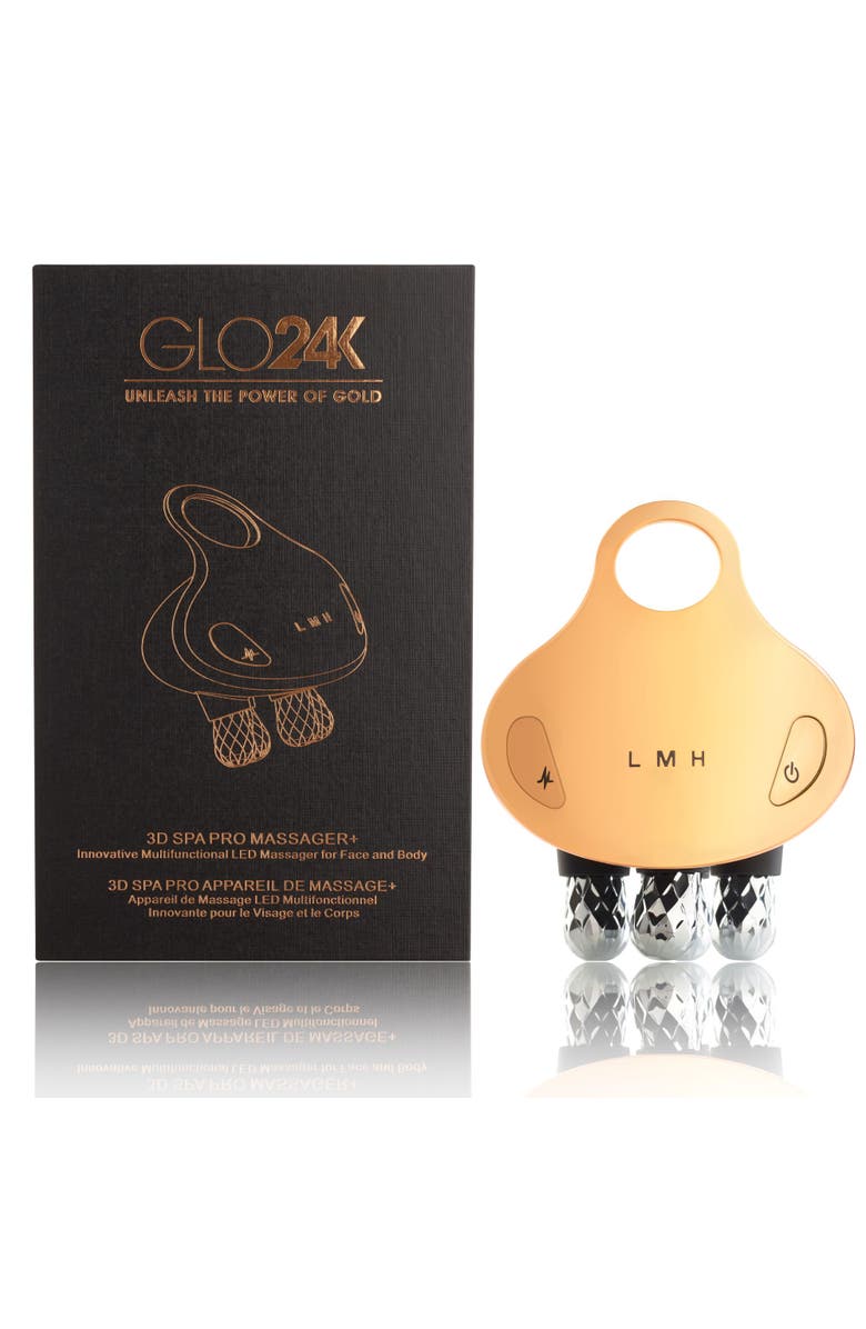 GLO24K UNLEASH THE POWER OF GOLD 3D SPA Pro Massager, Main, color,