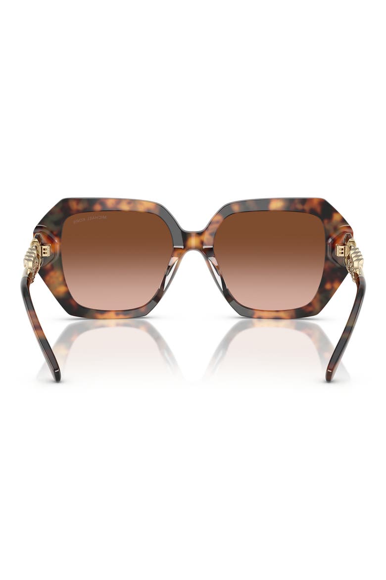 54mm Gradient Square Sunglasses, Alternate, color, BROWN GRAD