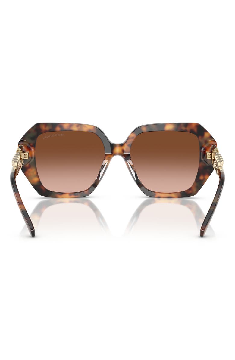 Michael Kors 54mm Gradient Square Sunglasses, Alternate, color, Brown Grad